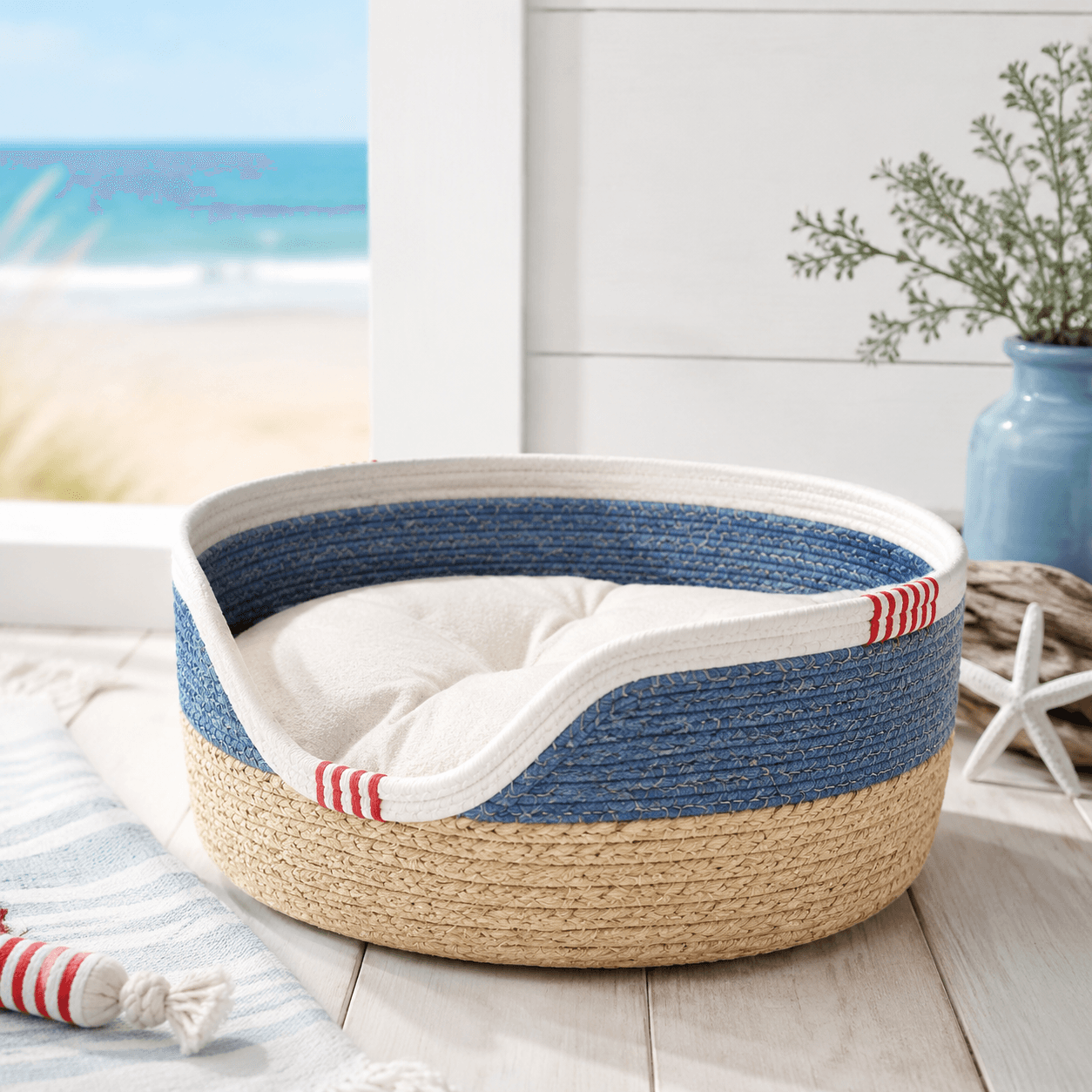 Woven Pet Bed Basket