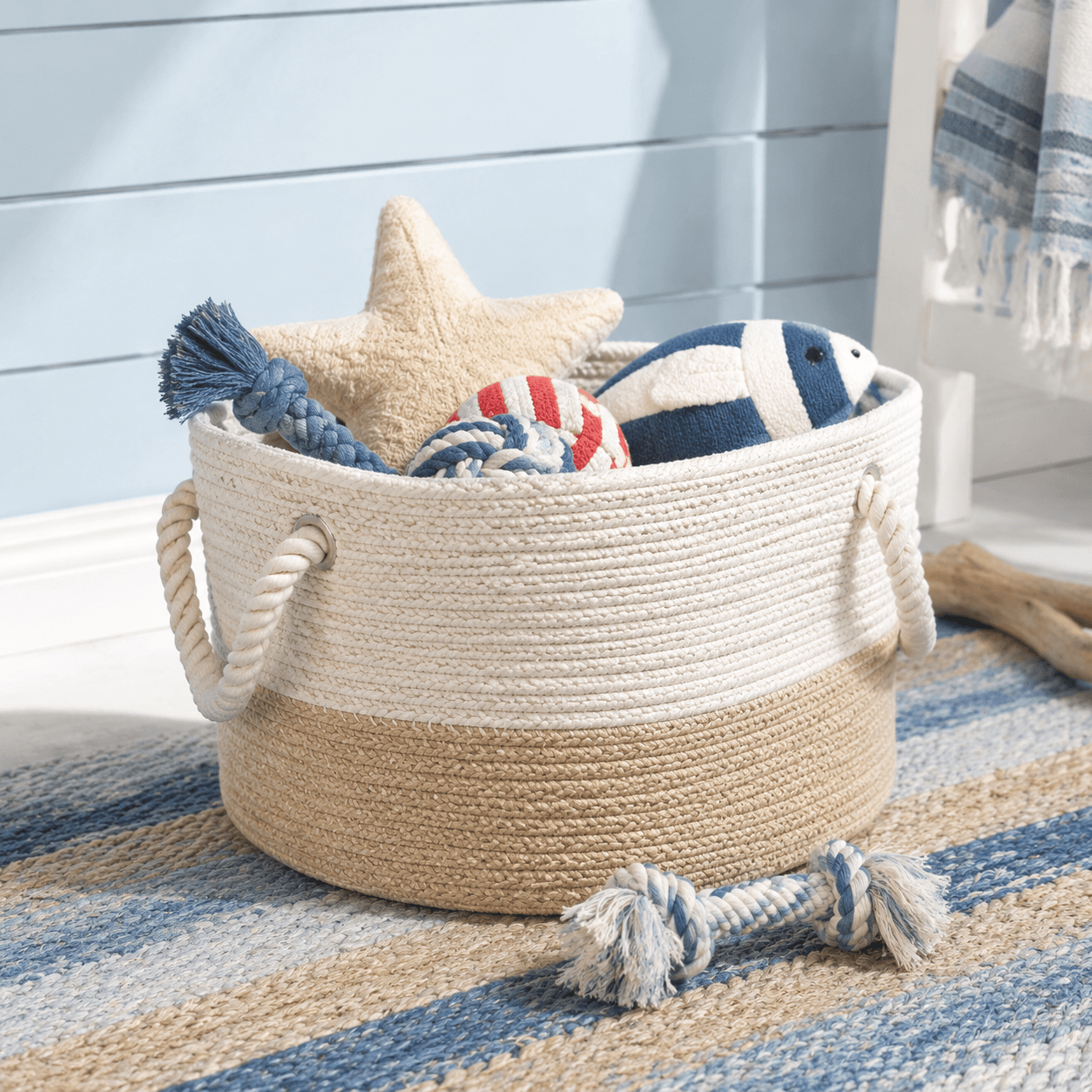 Rope-Handle Storage Basket